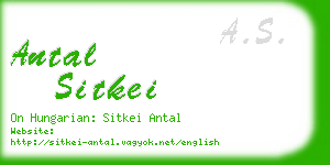 antal sitkei business card